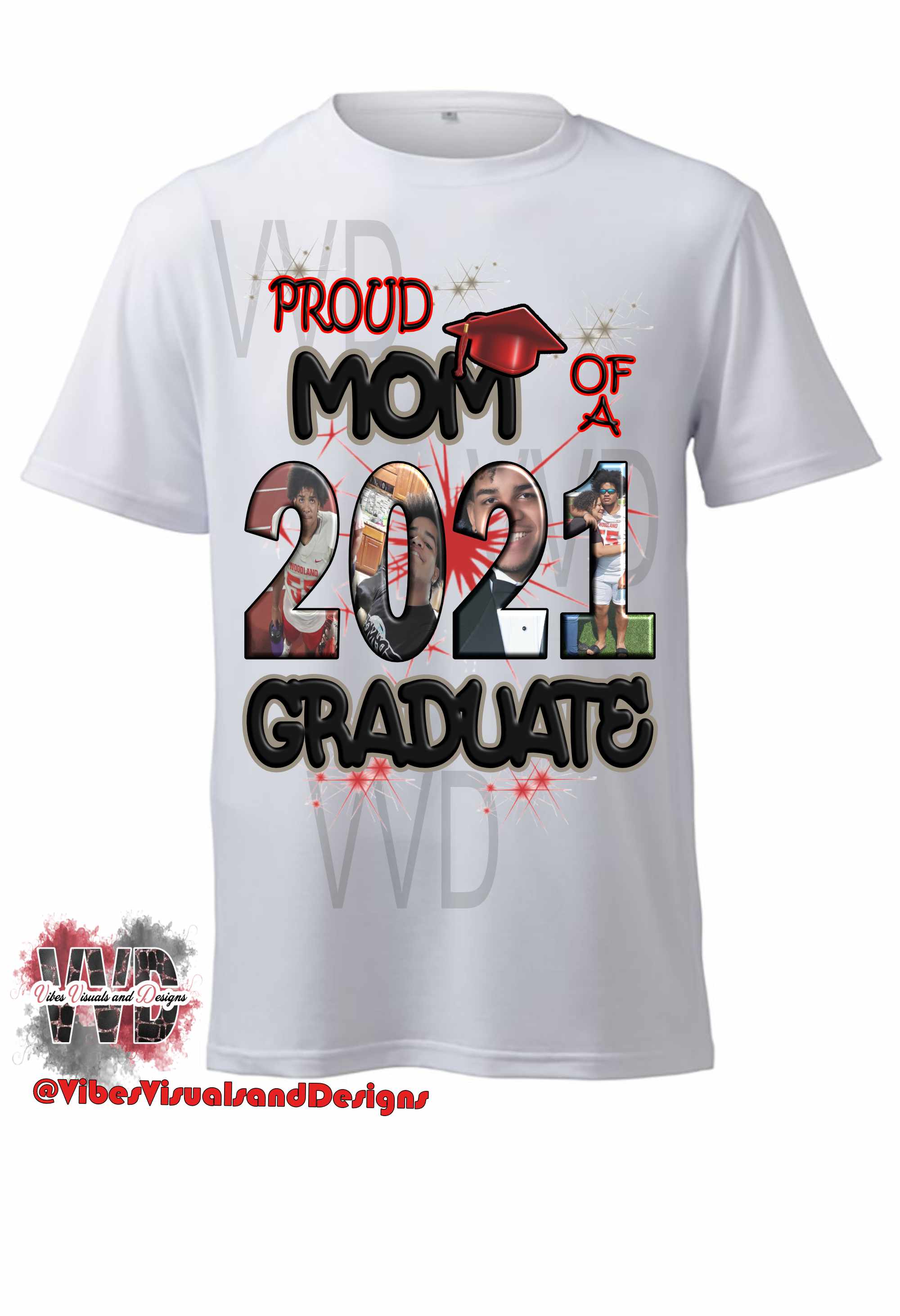 Custom Monogrammed Graduation T-shirt