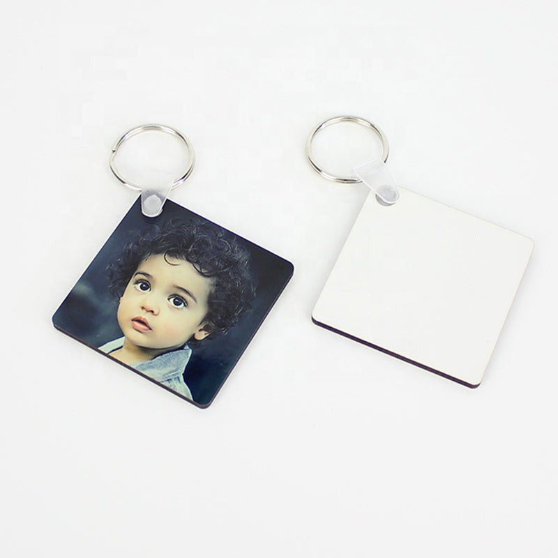 Custom Square Photo Keychain